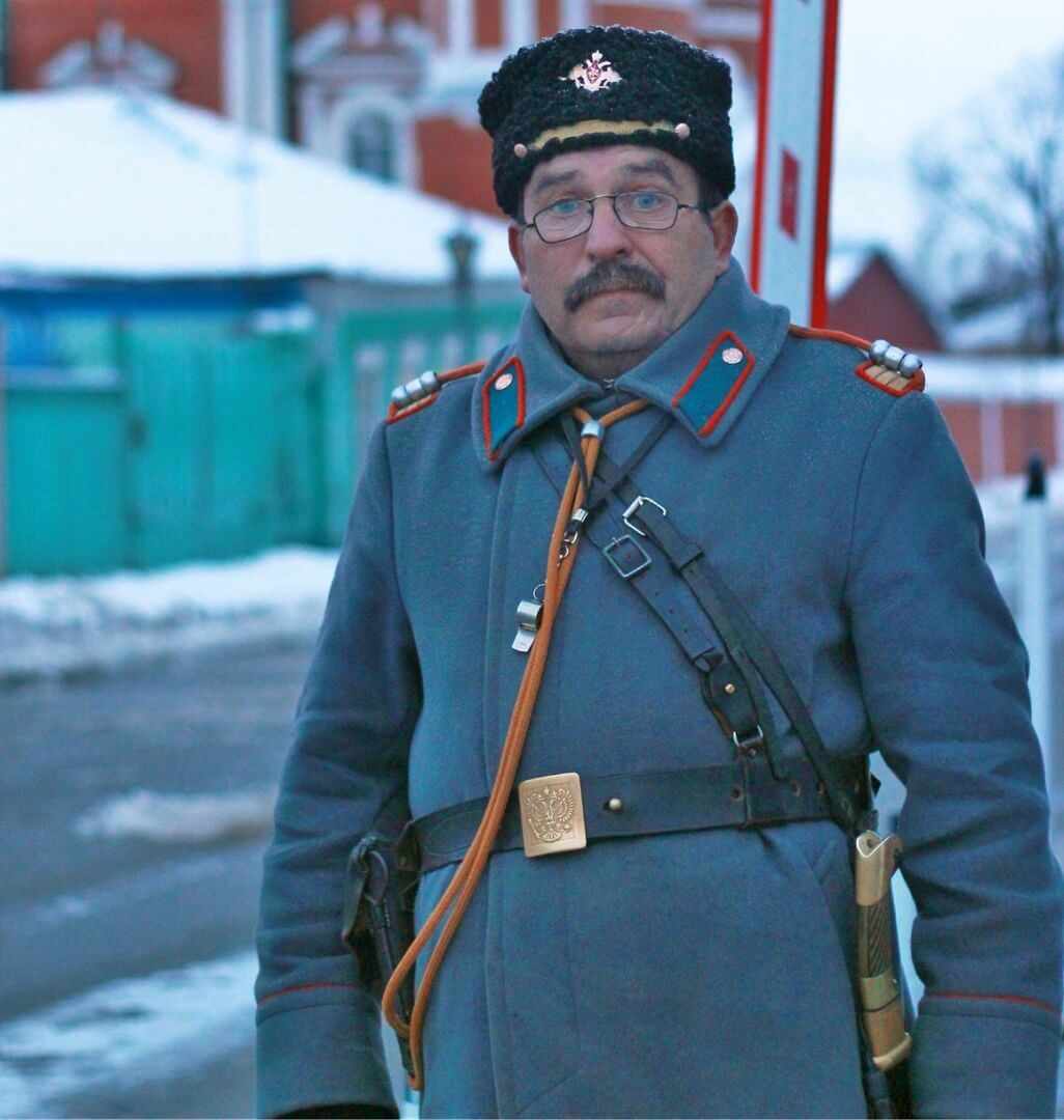 Российские городовые. Городовой с шашкой.